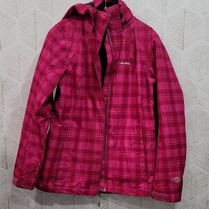 Columbia Fuchsia Checkered Jacket